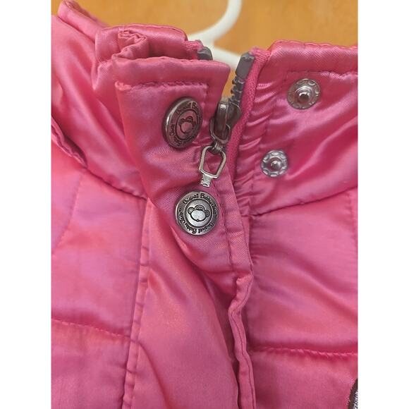 Bobby Jack Pink Puffer Jacket Coat Size 7/8 Vintage Y2K - Picture 4 of 9